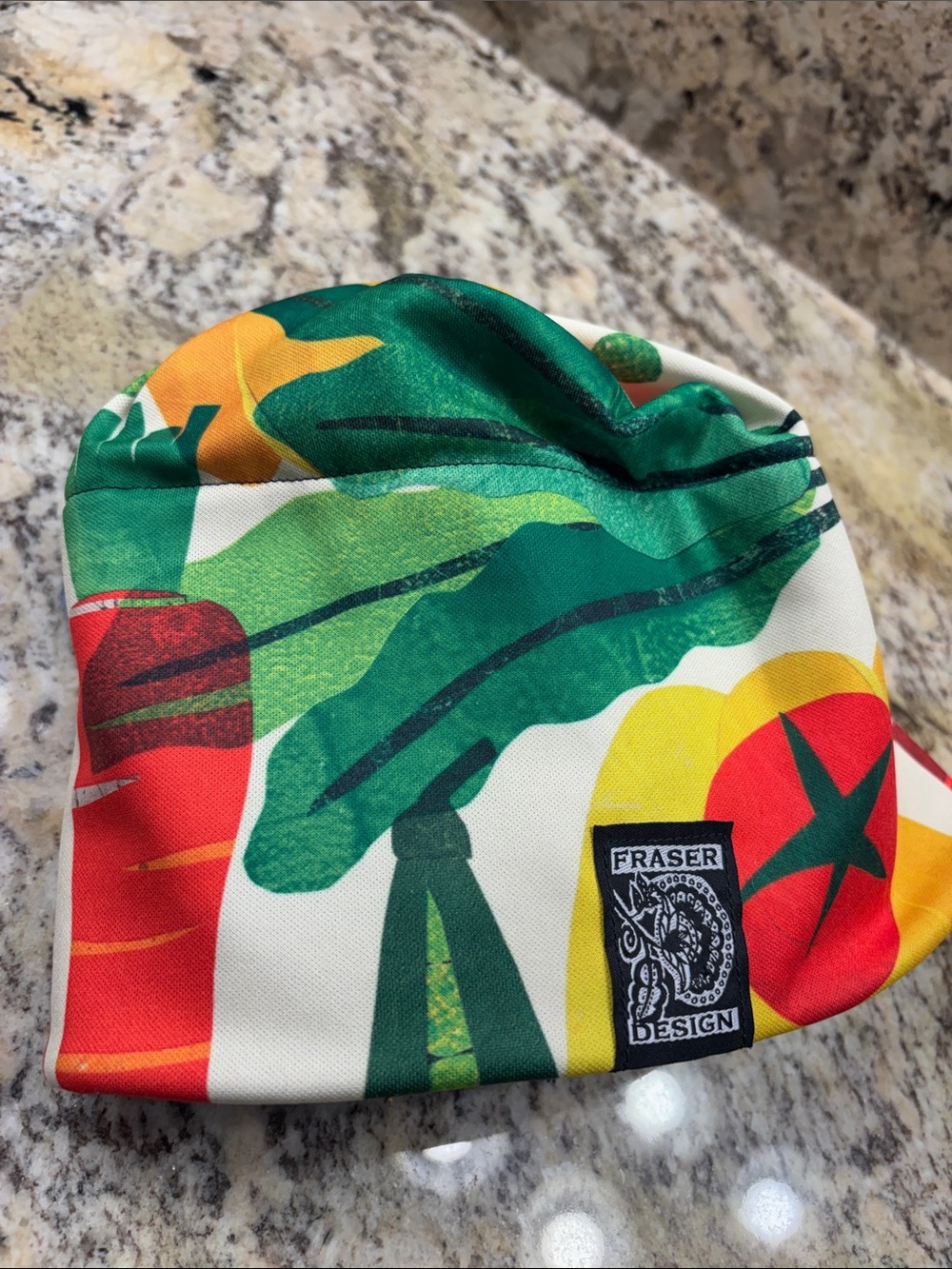 Fraser Design Colorful Vegetable Print fleece lined hat - Picture 8 of 9